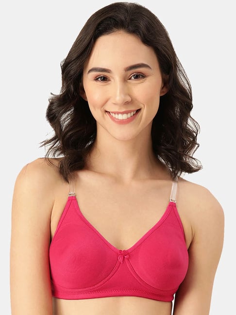 Everyday Pushup Padded Wired Cotton Bra - Coral