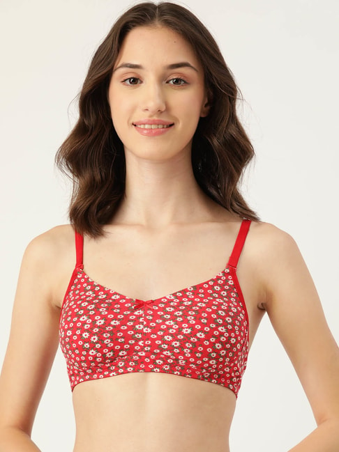 Leading Lady Red Non-Padded Everyday Bra Price in India