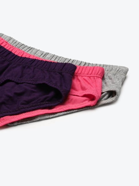 Buy Leading Lady Multicolor Hipster Panty (Pack Of 3) for Women