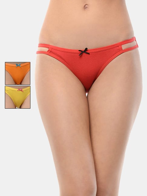 Leading Lady Multicolor Thongs Panty (Pack Of 3)