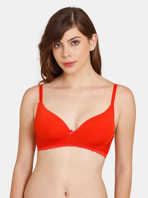 Buy Rosaline by Zivame Red Padded T-Shirt Bra for Women's Online @ Tata CLiQ