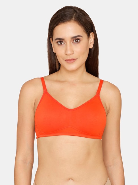 Buy Zivame Orange Non-Padded Full Coverage Bra for Women's Online