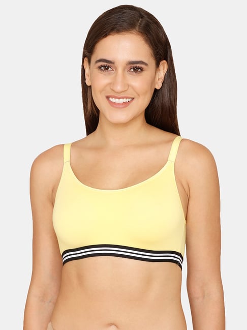 Zivame Yellow Non-Padded Bralette Price in India