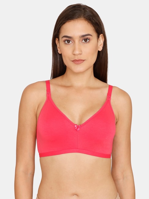Buy Zivame Non Padded Cotton T Shirt Bra - Black Online at Low