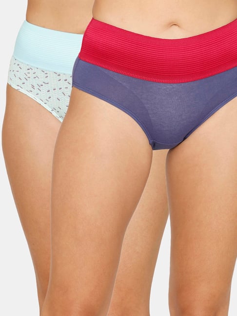 Buy Zivame Assorted Cotton Hipster Panty - Pack of 2 for Women's Online @  Tata CLiQ
