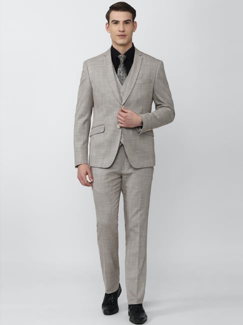 Grey skinny fashion suit