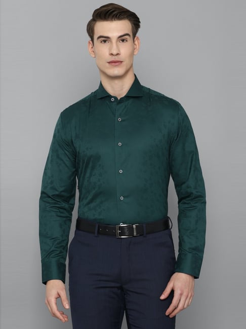 LOUIS PHILIPPE Men Printed Full Sleeves Slim Fit Formal Shirt