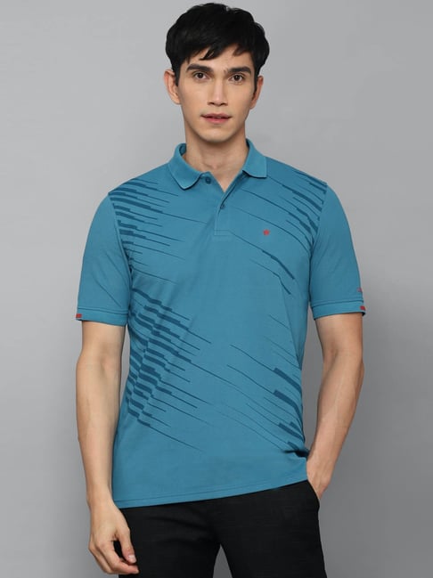 Buy Louis Philippe Men Printed Polo Collar T Shirt - Tshirts for