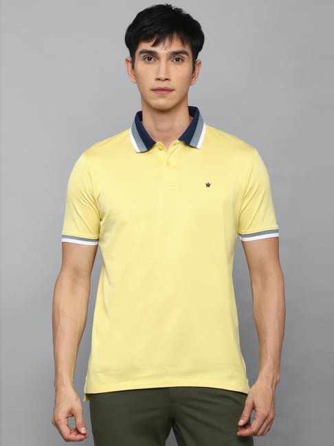 Buy Louis Philippe Mustard Polo T-Shirt for Men's Online @ Tata CLiQ