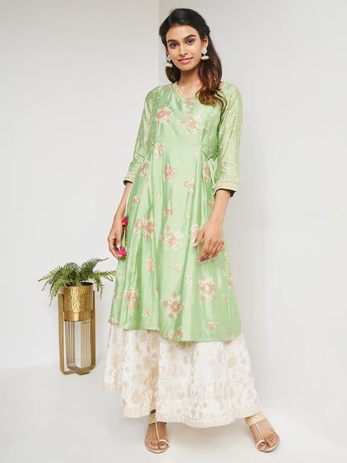 Global desi green on sale kurta