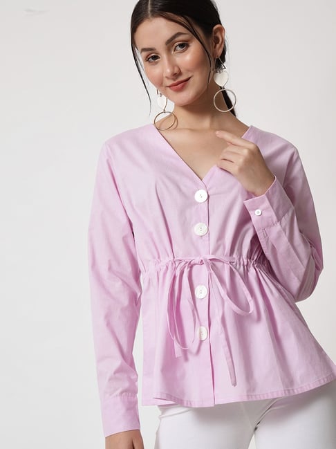 Vanca Eco Pink Regular Fit Shirt Price in India