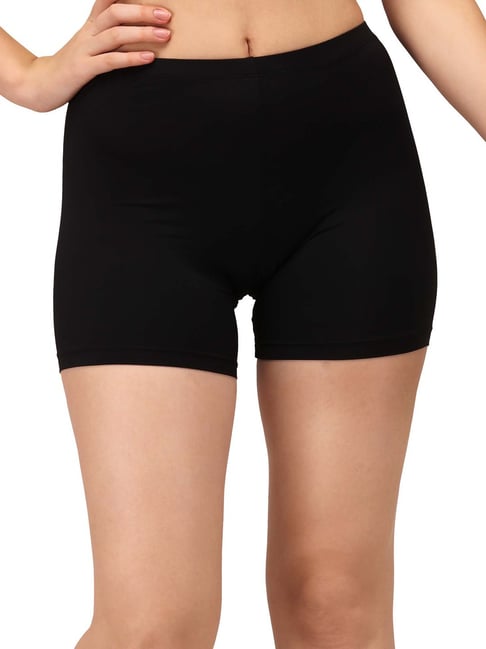 Buy Soie Black Cycling Shorts for Women s Online Tata CLiQ