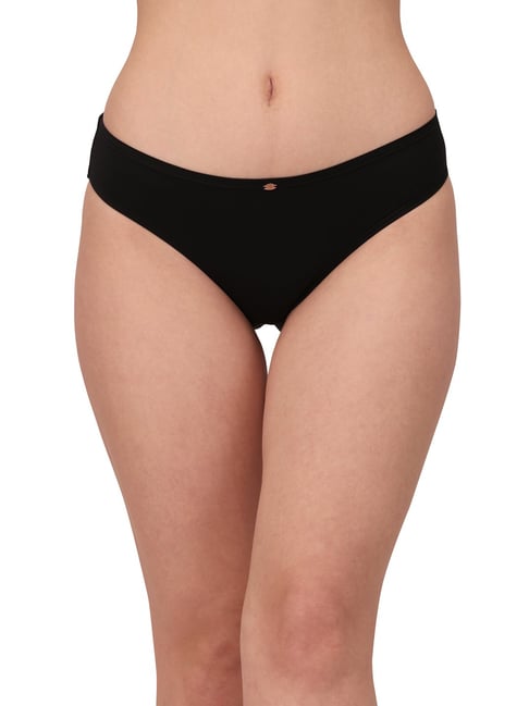 Soie Black Bikini Panty Price in India