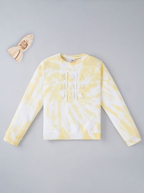 Buy Ed-a-Mamma Kids Yellow Tie-Dye Sweatshirt for Boys Clothing