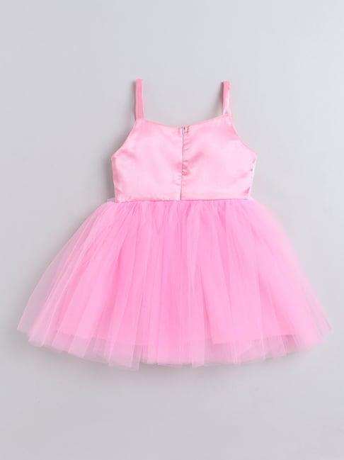 Girl's Multicolour Barbie Frock