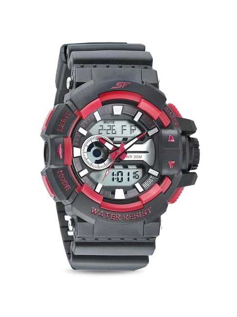 Sonata SF 77118PP02W Hustler Analog-Digital Watch for Men