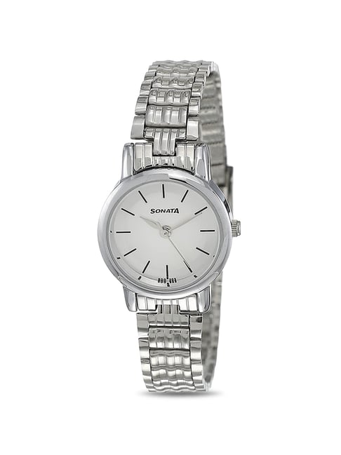 Buy Sonata NP8976SM01W Analog Watch for Women at Best Price Tata