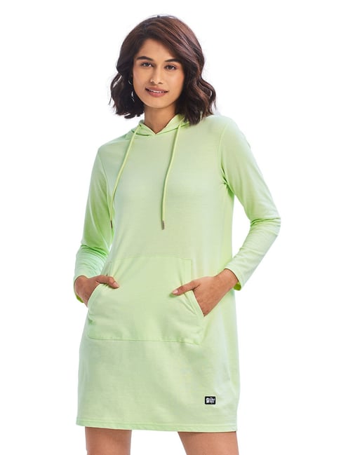 The Souled Store Green Regular Fit T Shirt Dress Price in India