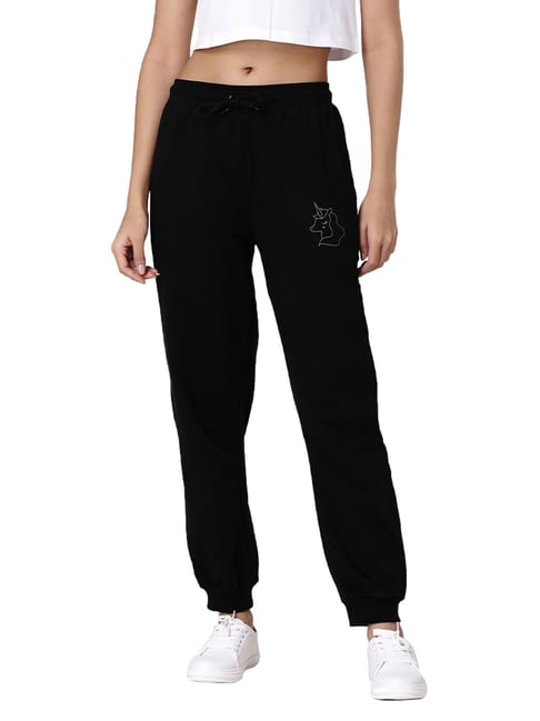 The Souled Store Black Regular Fit Joggers