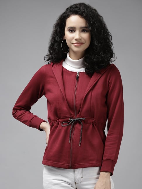 Cayman Maroon Cotton Sweatshirt