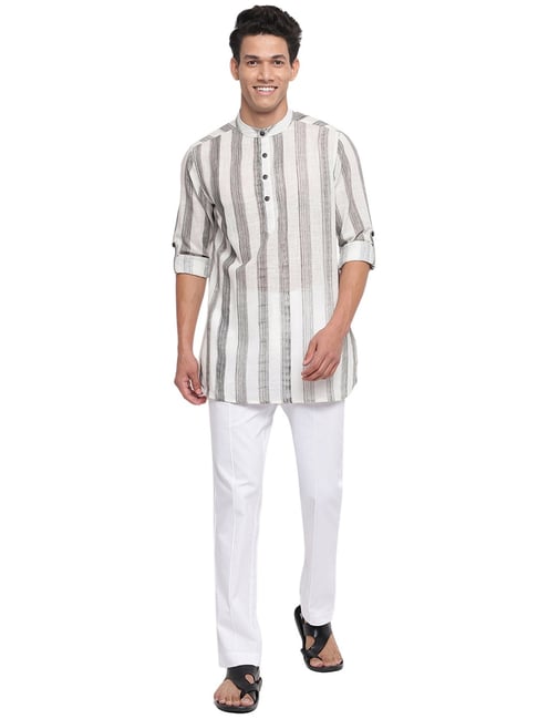 Buy OCTAVE Brown Solid Cotton Regular Fit Men's Trouser | Shoppers Stop