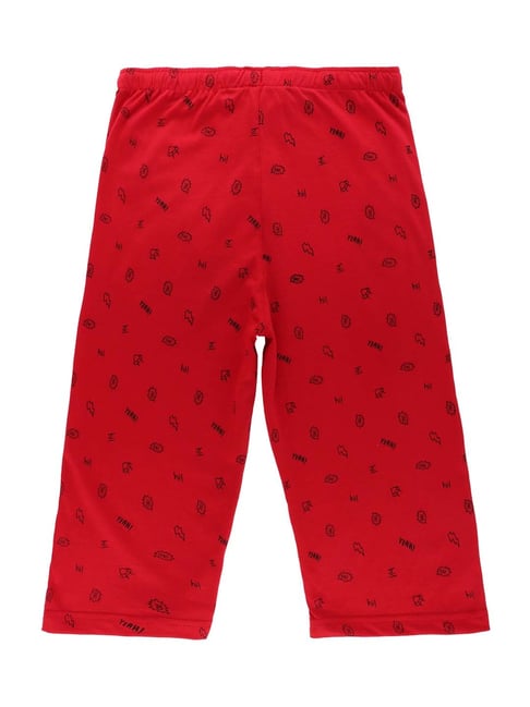 Buy Proteens Kids Red Cotton Printed Capri for Boys Clothing Online @ Tata  CLiQ