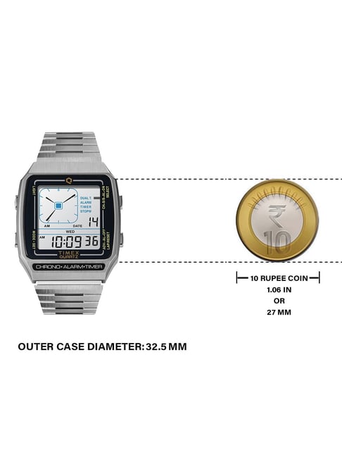 Buy Timex TW2U72400 Q LCA Reissue Digital Watch for Men at Best