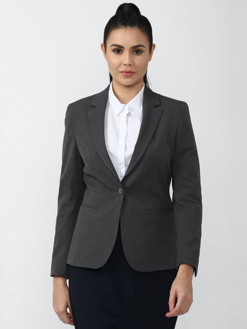 Van Heusen Grey Regular Fit Blazer-picture-29