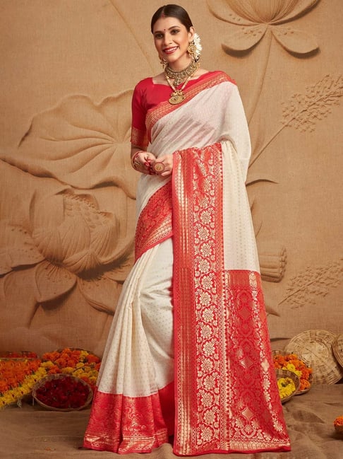 Buy Trendy White Blouse Online - Ethnic White Saree Blouse