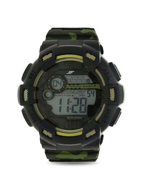 Sonata NP77053PP02 SF Carbon Series Digital Watch for Men