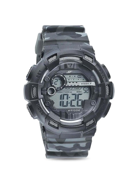 Sonata NP77053PP07 SF Carbon Series Digital Watch for Men