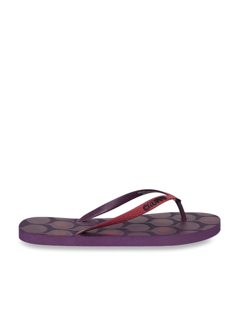 Maroon flip outlet flops