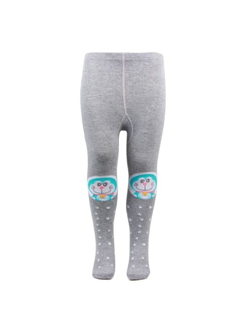 Bonjour Kids Light Grey Doraemon Print Tights-picture-37