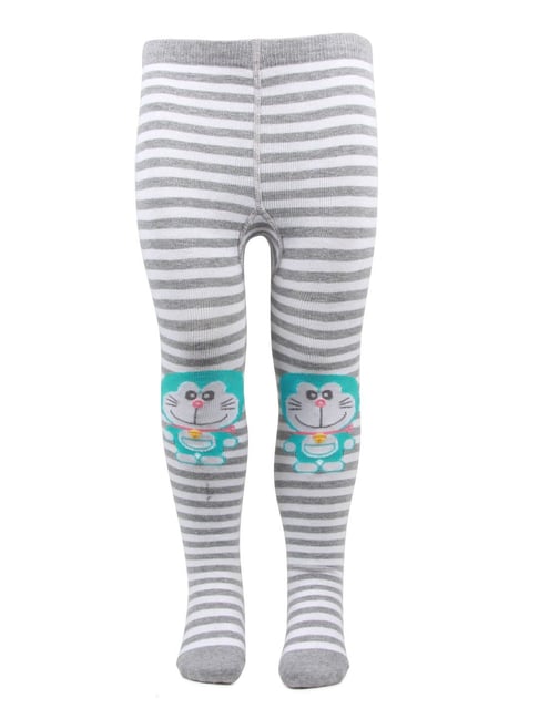 Bonjour Kids Light Grey Doraemon Print Tights-picture-24