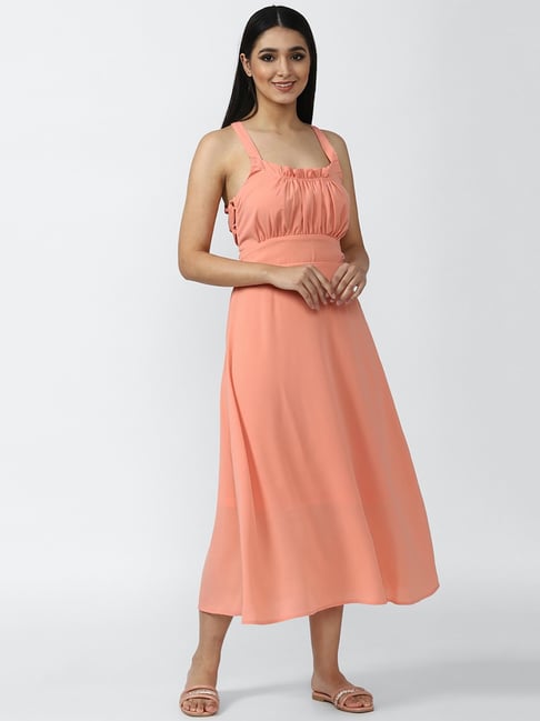 Fit & Flare High-Neck Combination Midi Dress | Old Navy