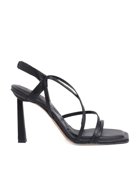 Aldo black strappy heels new arrivals