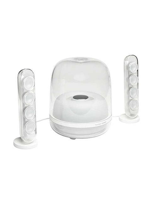 Harman Kardon SoundSticks 4 Rich Bass Bluetooth Speaker (White)