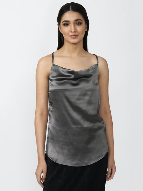 Buy Forever 21 Grey Spaghetti Top for Women's Online @ Tata CLiQ