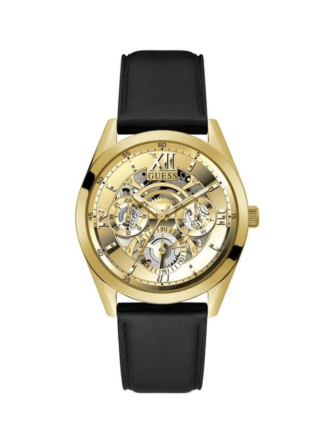 Guess Analog Gold Dial Men's Watch GW0389G2