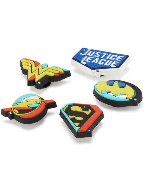 Crocs DC Comics Symbol Multi Color Jibbitz Shoe Charm - Pack of 5