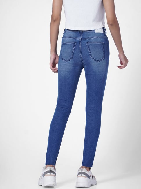 Light Blue Skinny Fit Jeans For Women