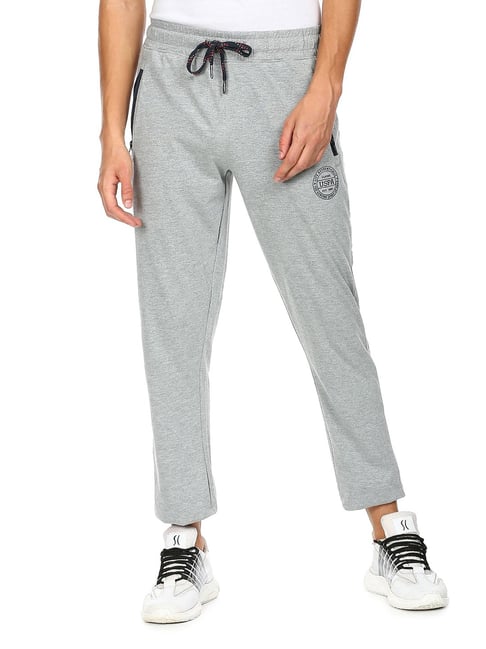U.S. Polo Assn. Grey Regular Fit Trackpants-picture-15