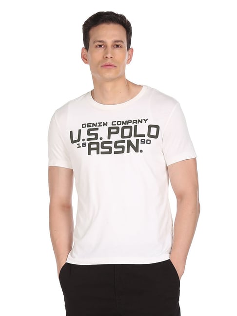 U S Polo Assn U.S. Polo Assn. White Crew T-Shirt