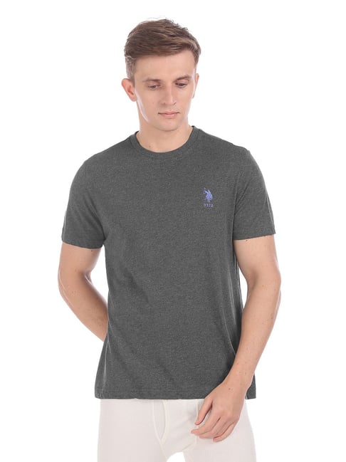 U S Polo Assn U.S. Polo Assn. Charcoal Crew T-Shirt