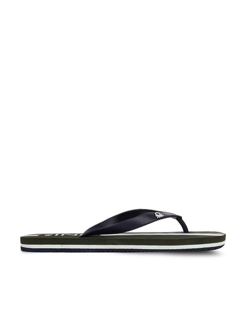 United Colors of Benetton Men's Navy Flip Flops