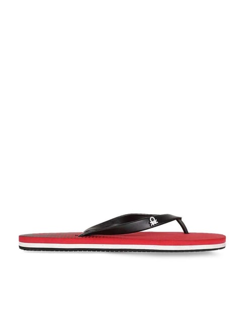 United Colors of Benetton Men's Black Flip Flops