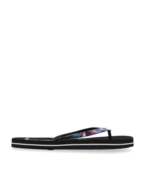 United Colors of Benetton Women's Black Flip Flops