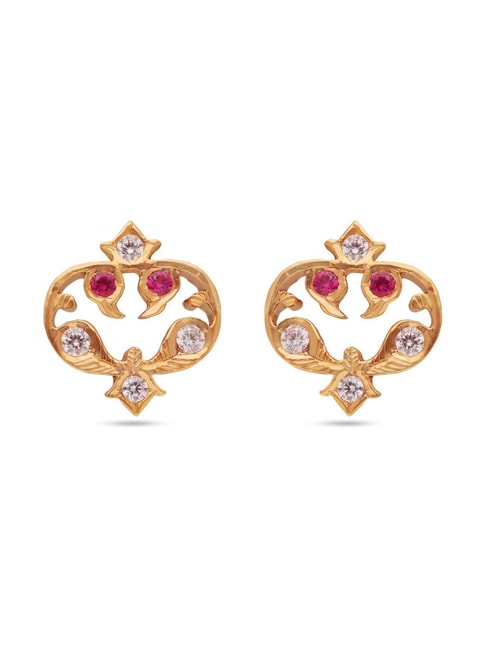 Buy Attractive Rain Drop Diamond Earrings GRT Jewellers