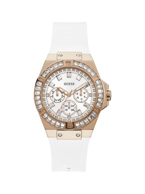 Guess Analog White Dial Women's Watch GW0118L4