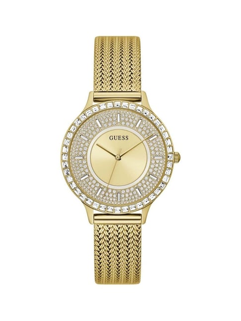 Guess Analog Champagne Dial Women's Watch GW0402L2